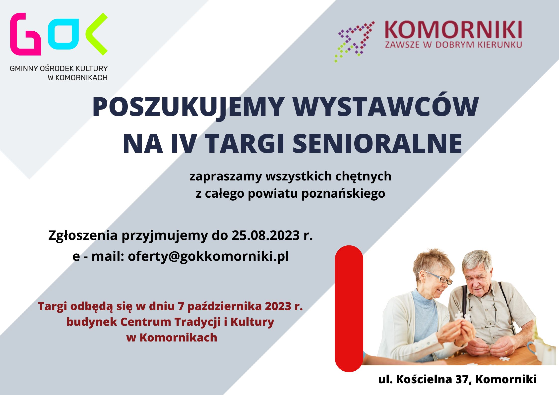 Poszukujemy wystawców na IV Targi Senioralne!