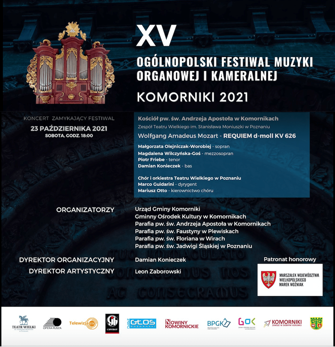 KONCERT ZAMYKAJĄCY XV OGÓLNOPOLSKI FESTIWAL MUZYKI ORGANOWEJ I KAMERALNEJ