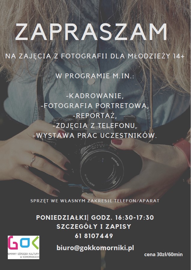 Zapisy na kółko fotograficzne