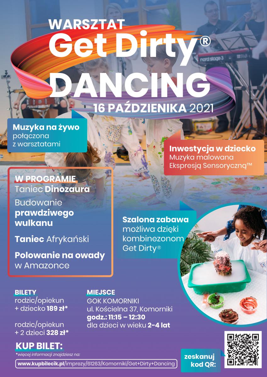 Warsztat GET DIRTY® DANCING pt.: „Muzyka malowana Ekspresją Sensoryczną™” RAZEM Z DZIECKIEM ODKRYJ ŚWIAT!