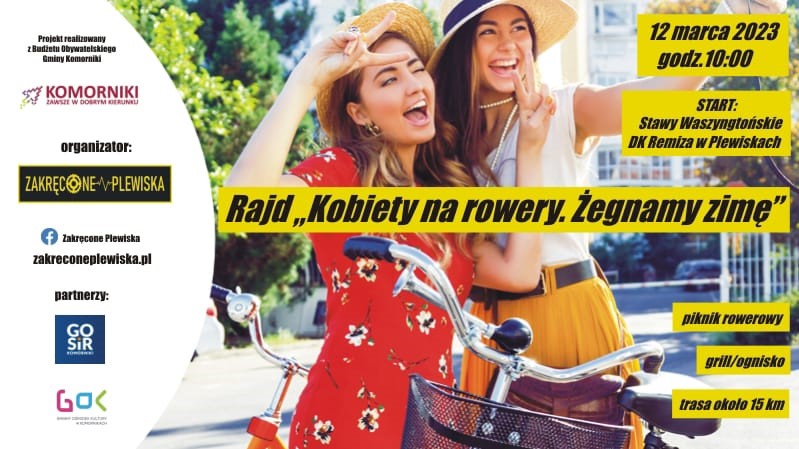 Rajd rowerowy „Kobiety na rowery. Żegnamy zimę”