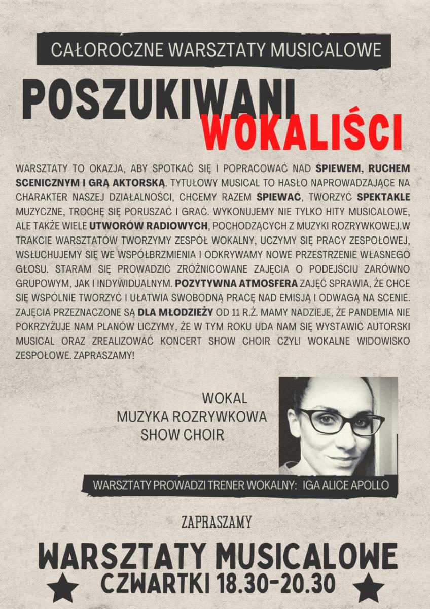 Poszukiwani wokaliści